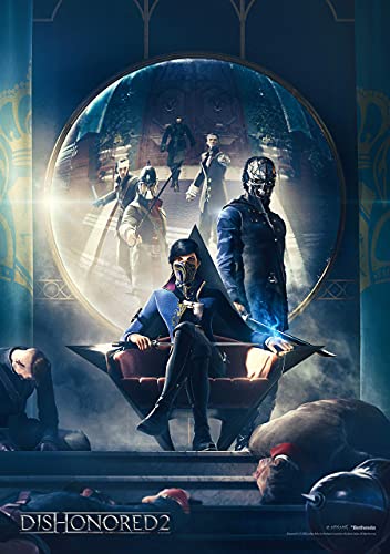 Dishonored 2 Throne | Puzzle 1000 Piezas | Incluye póster y Bolsa | 68 x 48 | Videojuego | Rompecabezas para Adultos y Adolescentes | para Navidad y Regalos | Decoración