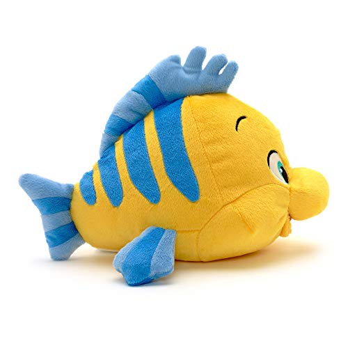 DISNEY Flounder - Pequeño Juguete de Peluche Suave - La Sirenita - 20 cm, Hecho con Tela Suave al Tacto con rasgos faciales Bordados y Detalles de Aletas - Apto para Mayores de 0 años Platija