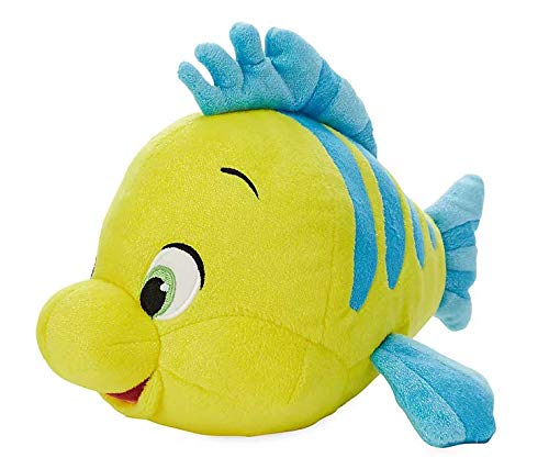 Disney Little Mermaid Flounder Small Soft Plush Toy 11"