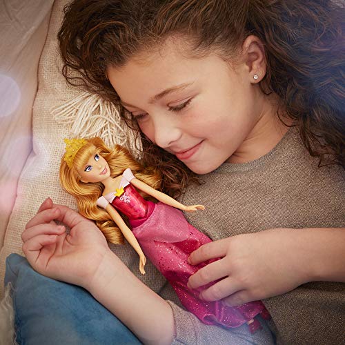 Disney Princess Muñeca de Aurora Royal Shimmer, muñeca con falda y accesorios, juguetes para niños a partir de 3 años