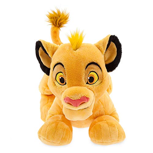 Disney Store: Peluche de Simba, El Rey león, 41 cm, Peluche en un Tejido Suave al Tacto con Detalles Bordados y Cola Peluda, Juguete Adecuado para Todas Las Edades