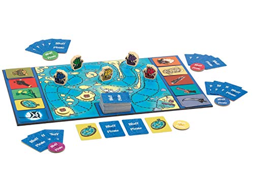 Djeco- Juego Bluff Pirate Juguetes para apilar y Encajar (38417)