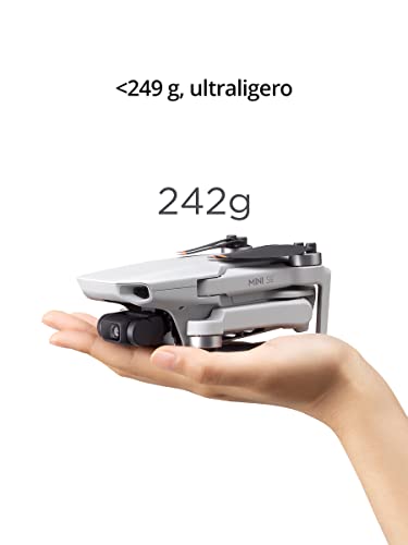 DJI Mini SE Fly More Combo - Dron con cámara con estabilizador en 3 ejes, cámara 2.7K, GPS, tiempo de vuelo de 30 min, dron de menos de 249 g/0.55 lb, resistencia al viento mejorada de nivel 5, gris