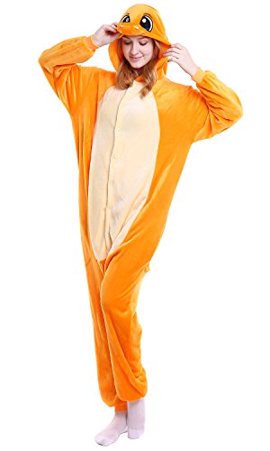 Dolamen Adulto Unisexo Onesies Kigurumi Pijamas, Mujer Hombres Traje Disfraz Animal Pyjamas, Ropa de Dormir Halloween Cosplay Navidad Animales de Vestuario (Large (65"-68.8"),)