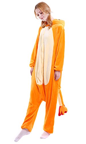 Dolamen Adulto Unisexo Onesies Kigurumi Pijamas, Mujer Hombres Traje Disfraz Animal Pyjamas, Ropa de Dormir Halloween Cosplay Navidad Animales de Vestuario (Large (65"-68.8"),)