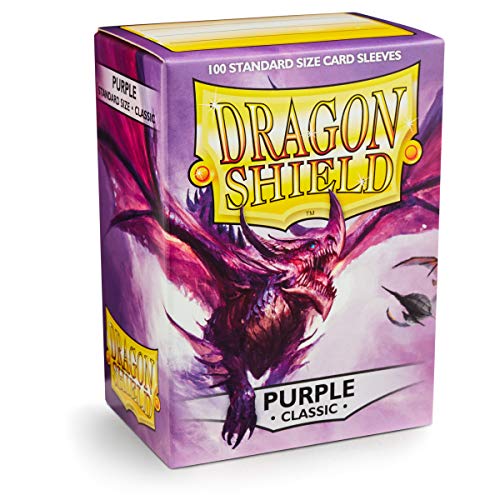 Dragón Escudos Mangas (100-Pack), Color Morado