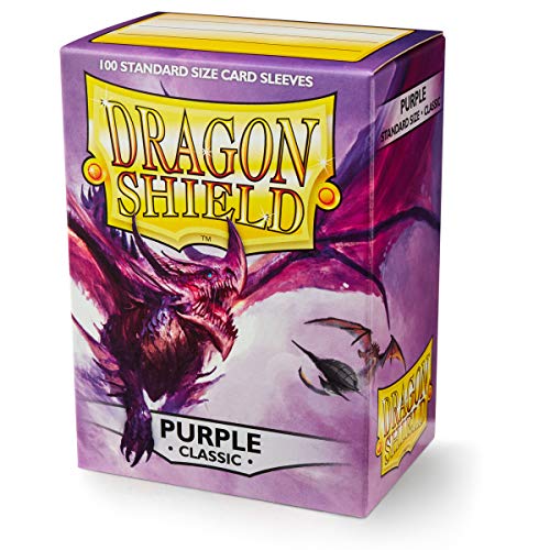 Dragón Escudos Mangas (100-Pack), Color Morado