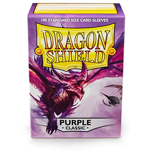 Dragón Escudos Mangas (100-Pack), Color Morado