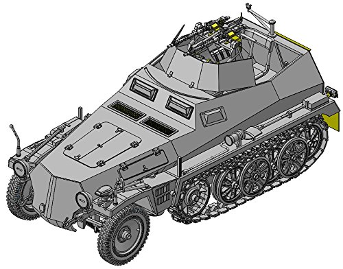 Dragon Models DR6878 - Modelo de vehículo de Guerra de plástico para Montar - SD.Kfz. 250/4 Zwilling Mg34, Escala 1:35