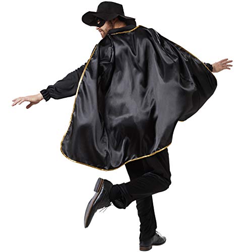 dressforfun 900531- Disfraz de Hombre Zorro, Traje de El Zorro Negro (XL | No. 302663)