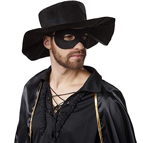 dressforfun 900531- Disfraz de Hombre Zorro, Traje de El Zorro Negro (XL | No. 302663)