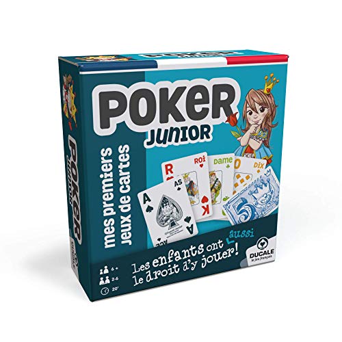 Ducale, el Juego francés Poker Magie Varuette de Magiciano y Libro explicativo Belote Rami Batailles Tarot Junior 130008048 Azul