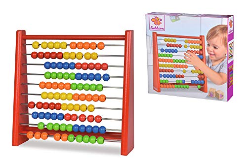 Eichhorn Eichhorn-100003405 Ábaco de Madera con 100 Bolas de Colores, para Niños a Partir de 3 años, Multicolor (100003405)