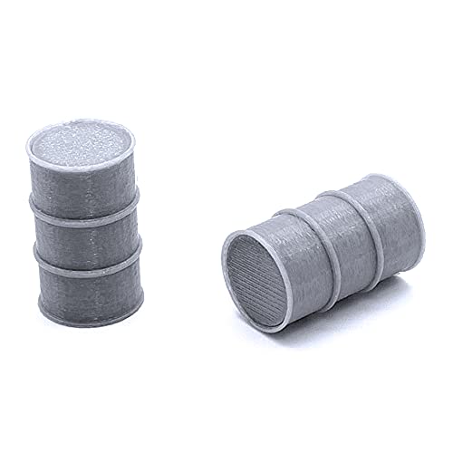 EnderToys Gas Barrels, Terrain Scenery for Tabletop 28mm Miniatures Wargame, 3D Printed and Paintable
