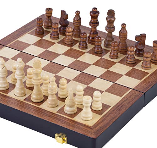 Engelhart - Hermoso Juego de ajedrez de Madera de Lujo (24,5 cm)