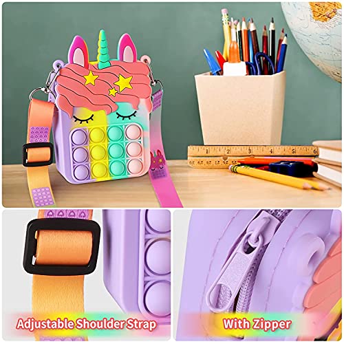 ENVEE Pop Bolso it, Fidget Toy Antiestres Niño, Pop Barato it,Pop Unicornio it para Juegos Familiares Ansiedad Adultos y niños Autismo Stress Reliever Squeeze Tools