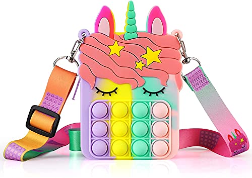 ENVEE Pop Bolso it, Fidget Toy Antiestres Niño, Pop Barato it,Pop Unicornio it para Juegos Familiares Ansiedad Adultos y niños Autismo Stress Reliever Squeeze Tools