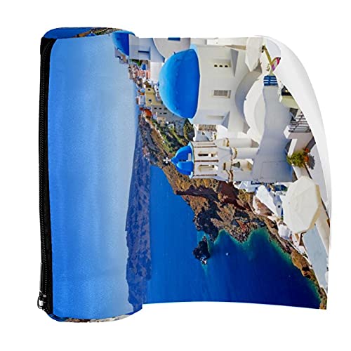 Estuche de lápices Grecia Santorini bolsa de pluma con cremallera bolsa para papelería, viajes, escuela, suministros para estudiantes