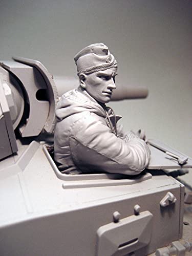 ETRIYE 1/16 Soldado de Resina Modelo WWII Comandante de Tanque Kit de Modelo de rol de fundición a presión (sin Montar y sin Colorear) //D758P