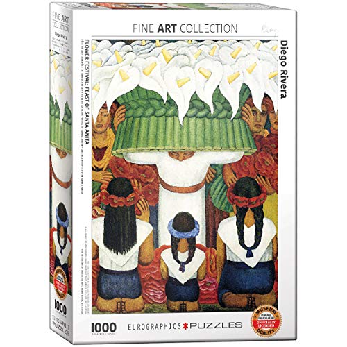 EuroGraphics "Festival de Las Flores Diego Rivera Puzzle (1000 Piezas, Multi-Color)