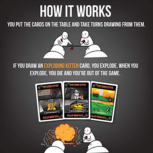 Exploding Kittens LLC Juego (EKG-NSFW1-1) + Streaking Kittens: This is The Second Expansion of , Barraja de Cartas