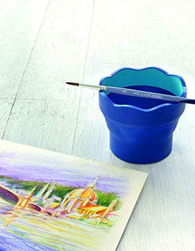 Faber-Castell Creative Studio 181540 Clic & Go - Vaso de agua, color azul