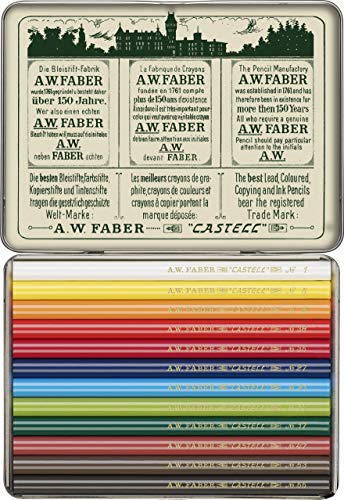 Faber Castell Edición Limitada 111º Aniversario – Lata de 12 lápices cortos de Polychromos Artists'