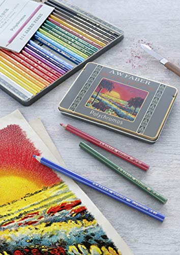 Faber Castell Edición Limitada 111º Aniversario – Lata de 12 lápices cortos de Polychromos Artists'