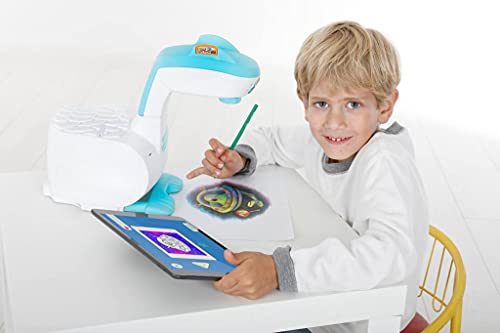 Famosa Smart Sketcher 2.0. Proyector Creativo, Juegos artísticos para proyectar imágenes, Calcar Formas y Dibujar, con una App y Bluetooth niñas a Partir de 5 años (700016750), Multicolor