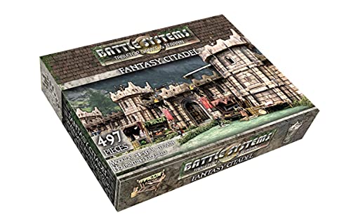 Fantasy Battle Systems Wargames Terrain Citadel - Multi Level Tabletop War Game Board - Wargaming 40K Universe - BSTFWC003