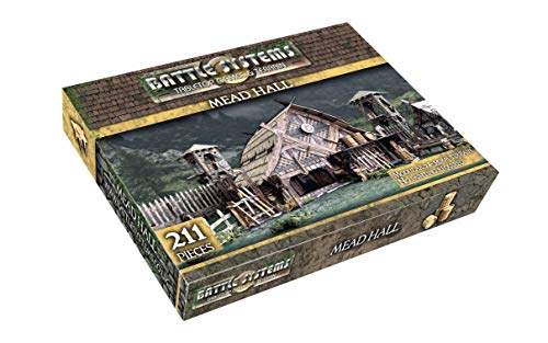 Fantasy Battle Systems Wargames Terrain - Mead Hall - Multi Level Tabletop War Game Board - Wargaming 40K Universe - BSTFWE018