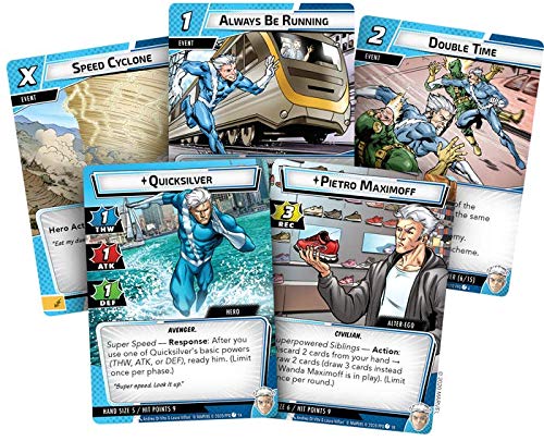 Fantasy Flight Games - Marvel Champions: Hero Pack: Quicksilver - Juego de Cartas