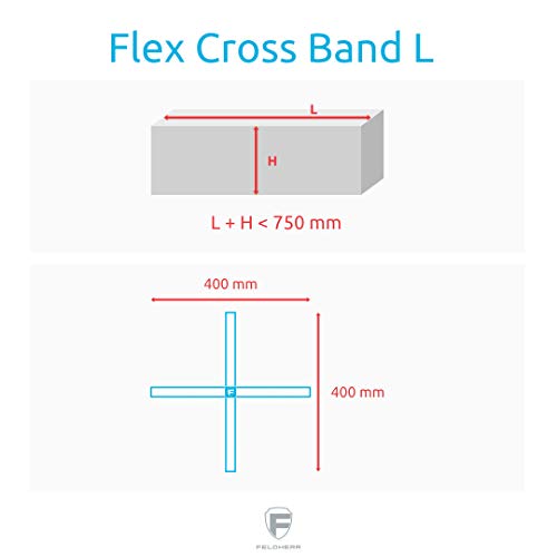 Feldherr Flex Cross Band Azul - Talla XL, Amount:3 pcs. Multipack in Bag