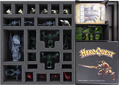 Feldherr Juego de Espuma Porta Cartas Compatible con HeroQuest (2021): Mythic Box - Caja de Juego de Mesa