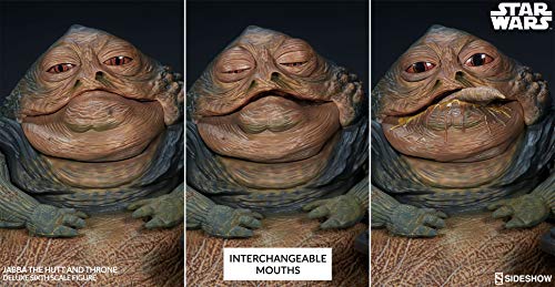 Figura Jabba the Hutt & Throne Deluxe 34 cm. Star Wars Episodio VI. Escala 1:6. Sideshow Collectibles