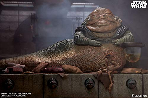 Figura Jabba the Hutt & Throne Deluxe 34 cm. Star Wars Episodio VI. Escala 1:6. Sideshow Collectibles