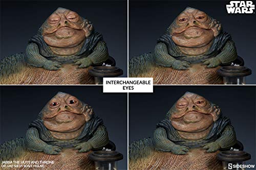 Figura Jabba the Hutt & Throne Deluxe 34 cm. Star Wars Episodio VI. Escala 1:6. Sideshow Collectibles