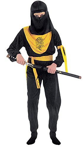 FIORI PAOLO – Dragon Ninja disfraz niño M (5-7 anni) Negro