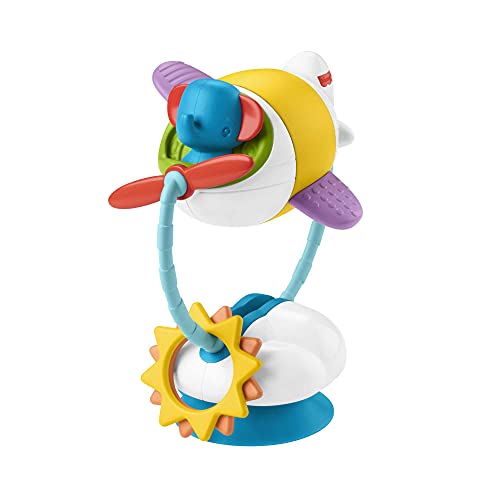 Fisher-Price Avión Activity Que se Puede morder, Juego para la Trona, Regalo para bebés a Partir de 3 Meses (Mattel GWW53)