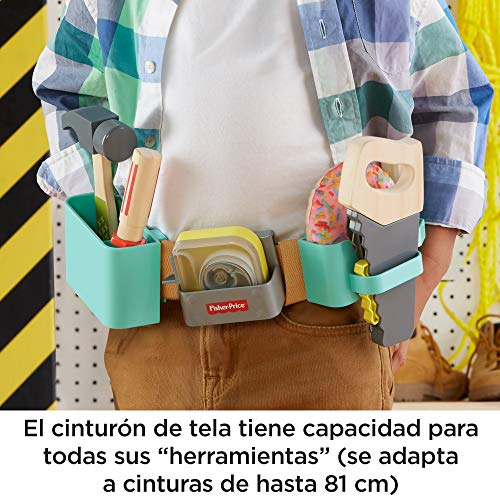 Fisher-Price DIY Caja de herramientas, juguetes construcción niños +3 años (Mattel GGT60)