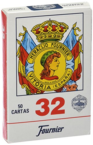Fournier- Baraja de Cartas, Color Azul/Rojo (F20993)