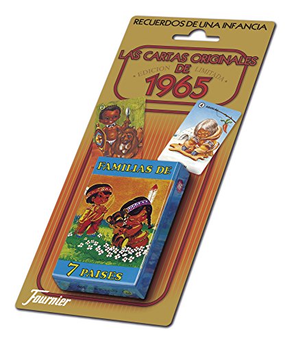 Fournier Familias 7 Países Baraja De Cartas Infantil Clásica, Multicolor (21966) + Parejas del Mundo Baraja De Cartas Infantil Clásica, Multicolor (F23803)