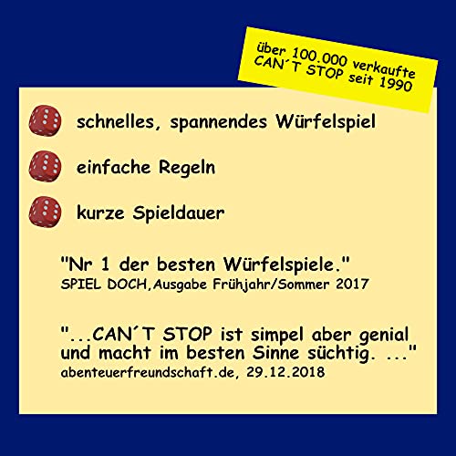 franjos Juego de dados Can´t Stop, edición práctica del clásico moderno dado.