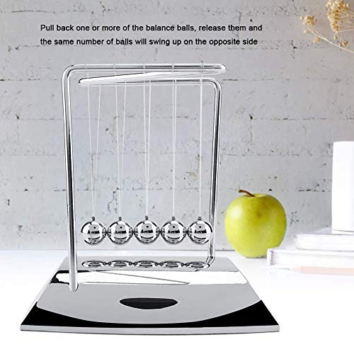 FTVOGUE Newton's Cradle Balance Steel Balls Physics Science Pendulum Steel Ball Escritorio Adornos Juguete