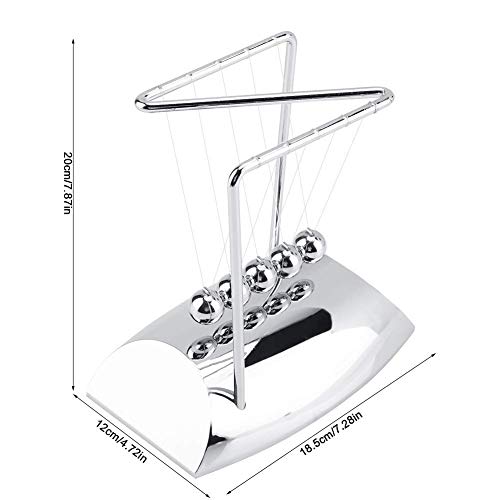 FTVOGUE Newton's Cradle Balance Steel Balls Physics Science Pendulum Steel Ball Escritorio Adornos Juguete