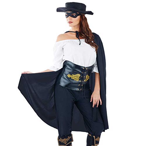 Fun Shack Disfraz de bandida para Mujer. Traje de heroína Vigilante enmascarada para Adultos, Talla M