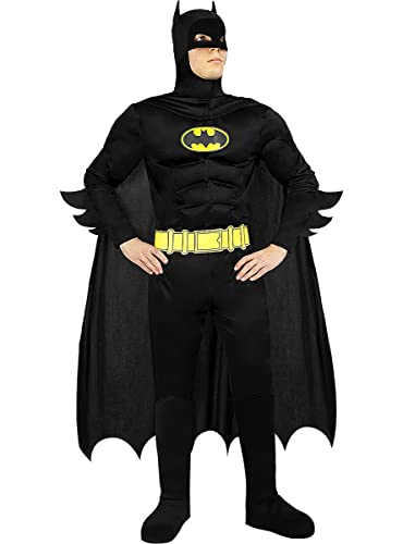 Funidelia | Disfraz de Batman TDK Lights On! para hombre ▶ Superhéroes, DC Comics, Murciélago - Disfraces para adultos, accesorios para Fiestas, Carnaval y Halloween - Talla M - Negro