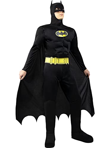 Funidelia | Disfraz de Batman TDK Lights On! para hombre ▶ Superhéroes, DC Comics, Murciélago - Disfraces para adultos, accesorios para Fiestas, Carnaval y Halloween - Talla M - Negro