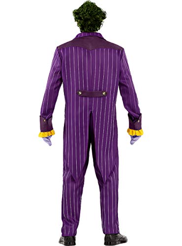 Funidelia | Disfraz de Joker - Arkham City Oficial para Hombre Talla XL ▶ Superhéroes, DC Comics, Villanos - Color: Morado - Licencia: 100% Oficial - Divertidos Disfraces y complementos