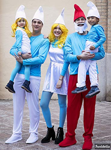 Funidelia | Disfraz de Papá Pitufo Oficial para Hombre Talla XXL ▶ The Smurfs, Dibujos Animados, Los Pitufos, Enanito - Color: Rojo - Licencia: 100% Oficial